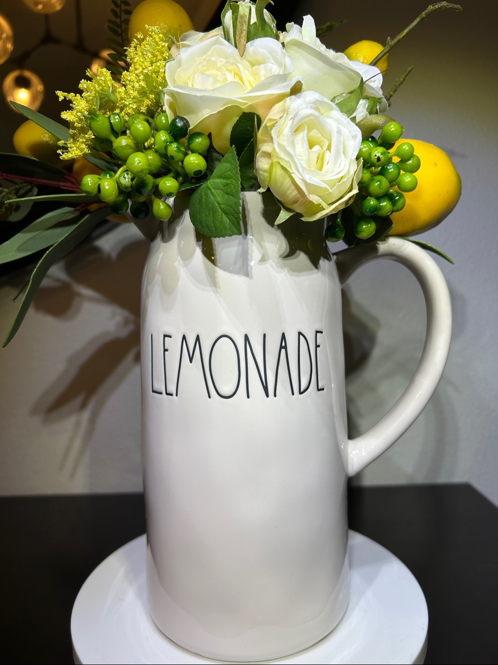 Rae Dunn "LEMONADE" Artisan ceramic pitcher